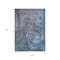 Homeroots 9' X 12' Teal Blue Taupe And Sky Blue Abstract Washable Indoor Outdoor Area Rug 618242 - alternate 8