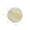 Homeroots 8' Wheat Gold And Ivory Round Geometric Washable Indoor Outdoor Area Rug 582502 - alternate 8