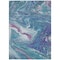 Homeroots 5' X 8' Teal Blue Purple And Pink Abstract Washable Indoor Outdoor Area Rug 602678 - alternate 9
