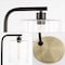 Jonathan Y Easton 60.75" Modern Minimalist Metal/Ribbed Glass LED Floor Lamp, Brass Gold/Black JYL1142A - alternate 9