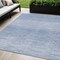 Homeroots 5' X 8' Denim Blue And Blue Abstract Washable Indoor Outdoor Area Rug 587405 - alternate 1