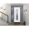 Vdomdoors Steel Door Deux 5755 Gray Graphite Sidelight Exterior Window Stainless Inserts Single Modern Painte DEUX5755EXD-GRE-W36+14 x H80-Left-hand Inswing - alternate 6