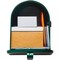 Gibraltar Elite T2 Large Green Steel Rural Post Mount Mailbox E1600GAM - alternate 3