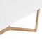Homeroots 63" White and Natural Wood Frame Base Dining Table 654239 - alternate 13