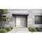 Vdomdoors Metal Double Doors Deux 1705 White Enamel 1 Sidelight Entry Modern Painted 86x96 (W72+14xH96) Left DEUX1705DEXD-BEM-W72+14xH96-LH-O - alternate 5