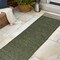 Jonathan Y Alda Modern Minimalist Mingled Solid Green/Cream 2 ft. x 8 ft. Indoor/Outdoor Runner Rug TSN213D-28 - alternate 8