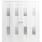 Vdomdoors Sliding Closet Double Bi-fold Doors White Solid Core Modern Interior SETE6222DBF-WS-96 x 96 (4* 24x96) - alternate 1