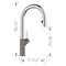 Blanco Urbena Pull Down1.5 GPM, Chrome/Volcano Gray 526933 - alternate 5