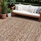Homeroots 8' X 10' Terra Cotta And Beige Southwestern Washable Indoor Outdoor Area Rug 594199 - alternate 1