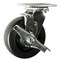 Service Caster 6 Inch Polyolefin Swivel Caster with Ball Bearing and Brake SCC-30CS620-POB-TLB - alternate 1