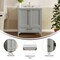 Flash Furniture Haven 30in. Vanity w/Sink, Storage Cabinet w/Gold Hardware, Bottom Drawer, Marble Countertop, Gry FS-BN-4-30-KD-GY-HDGLD-GG - alternate 10