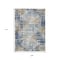 Homeroots 9' X 12' Navy Blue And Beige Geometric Washable Indoor Outdoor Area Rug 632009 - alternate 9