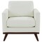 Leisuremod Chester Modern Leather Accent Armchair with Birch Wood Base, White CS33W-L - alternate 10