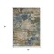Homeroots 5' X 8' Blue Green And Beige Abstract Washable Indoor Outdoor Area Rug 630724 - alternate 8