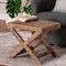 Bali & Pari Alda Woven Seagrass Ottoman - Handwoven Wicker Accent Stool with X Base, Boho Coastal Seating 270-14685-ZORO - alternate 7