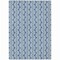 Homeroots 5' X 8' Denim Blue And Ivory Ogee Washable Indoor Outdoor Area Rug 601549 - alternate 8