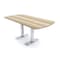 Skutchi Designs 6 Person Conference Table With Power Unit | 6' Arc Rectangle Table | Harmony Series HAR-AREC-36X72-T-K525-NA - alternate 1