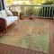 Homeroots 9' X 12' Artichoke Green And Gold Abstract Washable Indoor Outdoor Area Rug 615588 - alternate 7