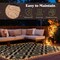 Pure Garden Outdoor Patio Rug w/ LED Lights 8x10 Outdoor Rug Plastic Straw Patio Mat Outdoor Waterproof Carpet 50-LG1491 - alternate 9