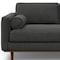 Homeroots 72" Gray Fabric Sofa With Brown Legs 640976 - alternate 7