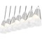 Z-Lite Aimie 7-Light Linear Chandelier, 6 in W, Brushed Nickel 828P6-7L-BN - alternate 8