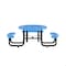 Flash Furniture Round Blue, Polyethylene, Steel, 82.5 in L SLF-EMR-46ADA-BL-GG - alternate 6