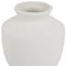 Homeroots 16" White Terracotta Round Jug Vase 568850 - alternate 6