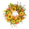 Homeroots 22" Green And Yellow Summer Sunflower Artificial Wreath 516078 - alternate 5