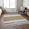 Homeroots 9' X 12' Brown Ivory And Blue Abstract Washable Indoor Outdoor Area Rug 615276 - alternate 9
