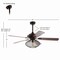Jonathan Y Clift 52" 1-Light Mid-century LED Ceiling Fan With Remote, Oil Rubbed Bronze JYL9605A - alternate 11