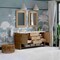 James Martin Vanities Solene 72 in. Double Vanity, Seaside Oak, w/ 3 CM Carrara Marble Top D225-V72-SSO-3CAR - alternate 6