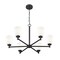 Z-Lite Oren 6-Light Chandelier, 32 in W, Matte Black 7004-6MB - alternate 7