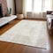 Homeroots 5' X 8' Ivory And Beige Abstract Washable Indoor Outdoor Area Rug 612948 - alternate 8