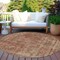 Homeroots 8' Brown And Beige Round Medallion Washable Indoor Outdoor Area Rug 616420 - alternate 7