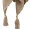Homeroots 50" X 60" Brown Cotton Woven Geometric Throw Blanket with Tassels 518851 - alternate 8