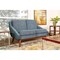 Office Star Products Lounge Seating/Davenport Mid-Century Loveseat, Navy SL4422R-MC3 - alternate 8