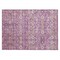 Homeroots 2' X 3' Lavender and Ivory Floral Washable Non Skid Indoor Outdoor Area Rug 564338 - alternate 8