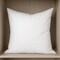 Homeroots 20" White Cotton Down Blend Throw Pillow Insert 608269 - alternate 1