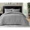 Homeroots Gray King 100% Cotton 140 Thread Count Washable Down Comforter Set 528871 - alternate 1