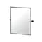 Gatco Latitude II 25" Framed Rectangle Mirror, Matte Black 4249XFSM - alternate 1