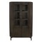 Homeroots 48in Espresso and Black Solid Wood and Iron Accent Cabinet With Four Doors 619968 - alternate 9