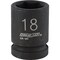 Channellock 1/2'' Drive 18 mm 6-Point Shallow Metric Impact Socket 302889 - alternate 1