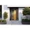 Vdomdoors Aluminum Door Cynex 6116 Black Entry Steel Metal Modern Painted W36+14xH80+14 Right Inswing CYNEX6116EXD-OAK-W36+14xH80+14-RH-I - alternate 6