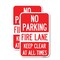 Signmission No Parking Fire Lane Keep Clear at All Times, 12'' X 18'' 2 Signs, Heavy Gauge Aluminum, 2PK A-1218-2PACK-23620 - alternate 1