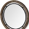 Homeroots 24" Brown And Black Round Metal And Wood Framed Accent Mirror 376407 - alternate 9