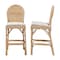 Bali & Pari Bilu Bohemian Natural Rattan 2-Piece Bar Stool Set 253-2PC-13662-ZORO - alternate 9