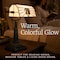 Lavish Home Tiffany Style Bankers Desk Lamp with Stained Glass Shade, Black 72-TIFF-14 - alternate 6