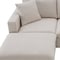 Homeroots 65" Beige Fabric Modular Sleeper Sofa With Ottoman 568297 - alternate 12