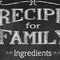 Homeroots Set Of Two Family Recipe White Framed Print Wall Art, 2PK 405658 - alternate 4
