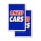 Signmission Used Cars, Vinyl Decals Only 24 Inch x 36 Inch, Vinyl Decal, 2PK DSB-2436-2PACK-Used Cars - alternate 1
